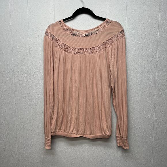 Coco+Jaimeson Lace Flowy Top Womens Large Casual Workwear Party Elegant Stretch - Picture 7 of 13